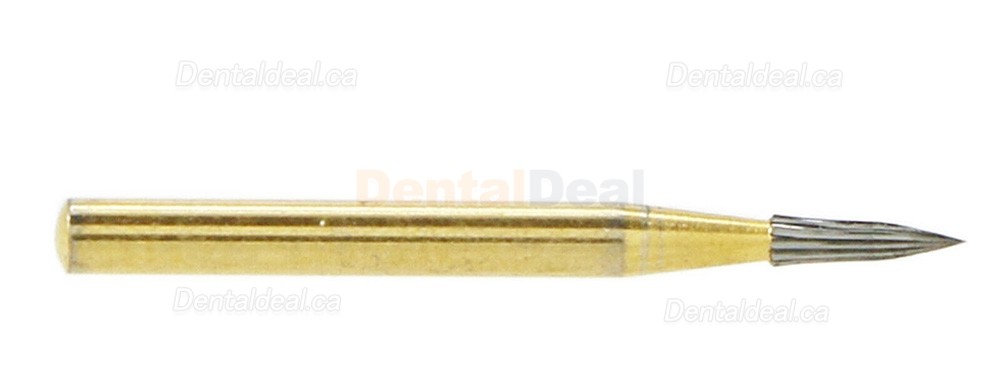 10Pcs Wave Dental Narrow Tapered End TF 7902 Burs Trimming Finishing 12 Blade Carbide Burs
